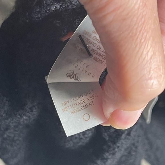 NEW Calypso St Baths by Christiane Celle Black 100% Merino Wool Crochet Sheer Sm - Picture 8 of 12